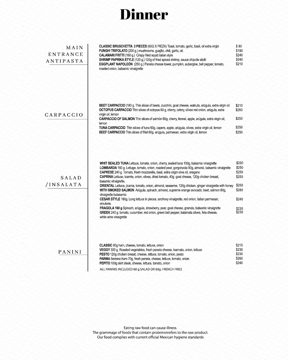 Buonissimo Gourmet Restaurant Menu - Image 4