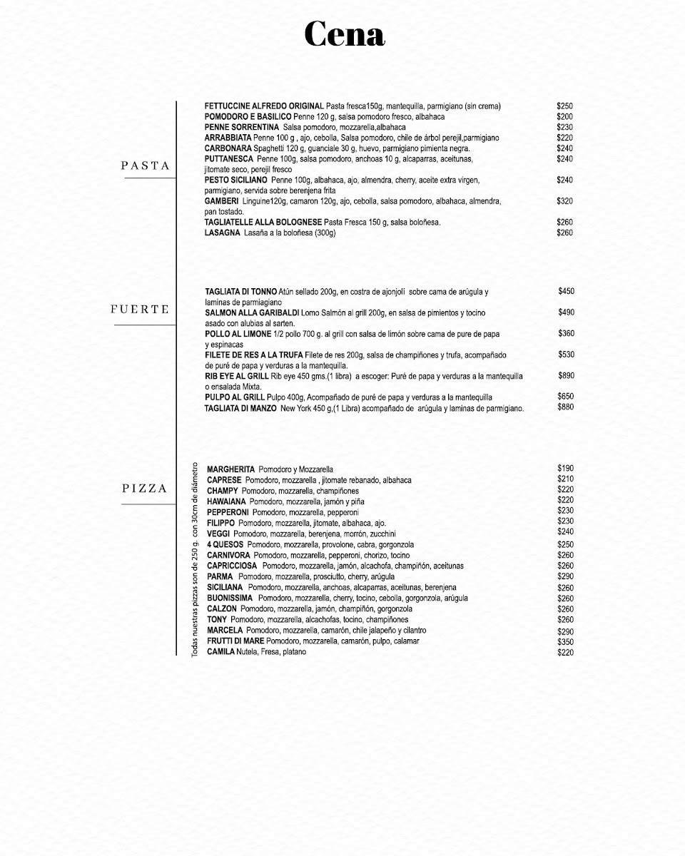 Buonissimo Gourmet Restaurant Menu - Image 5